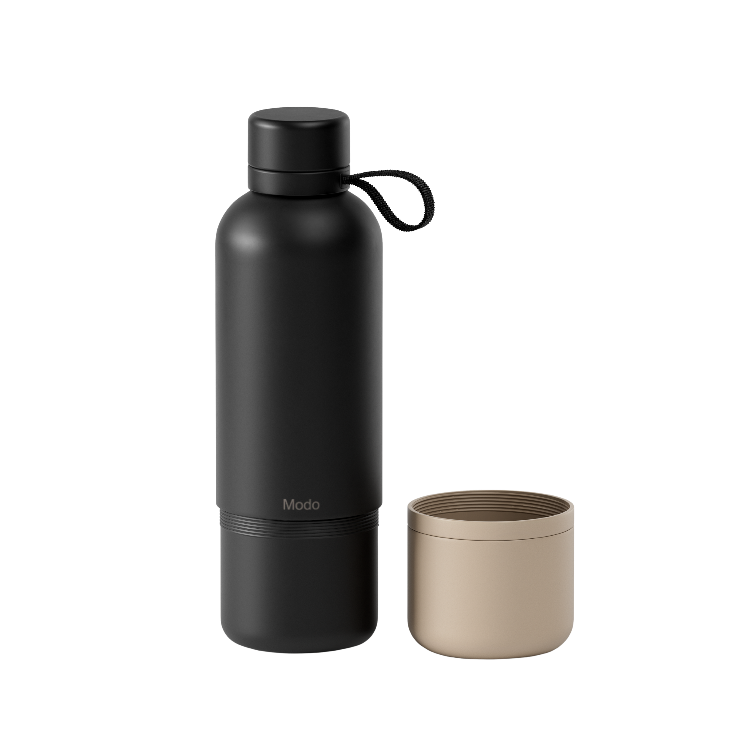 Modo bottle with detachable cup
